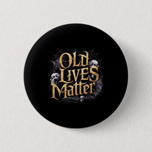 Old Lives Retro Horror Clic Rock Style Art Design Ronde Button 5,7 Cm