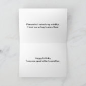 Old Lizard Birthday Kaart (Binnen)