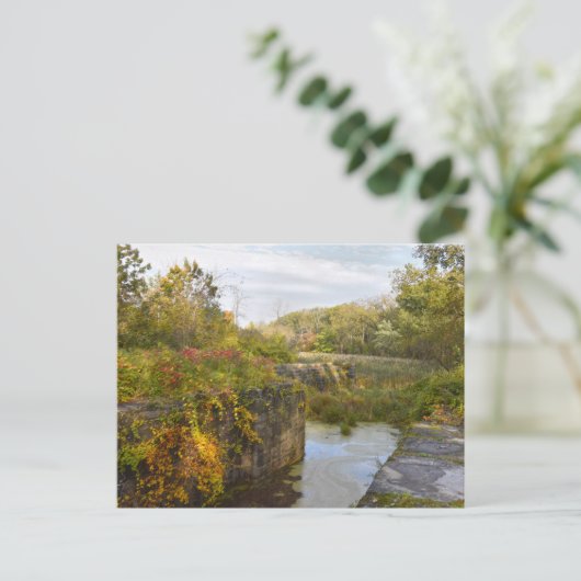 Old Lock 19 of the Erie Canal, New York Briefkaart (Staand voorkant)
