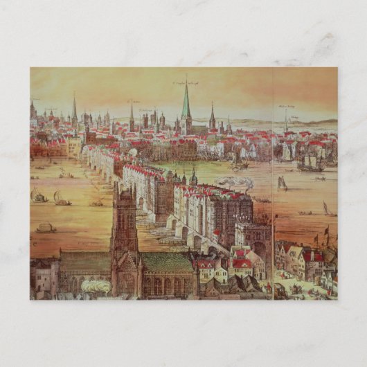 Old London Bridge Briefkaart (Voorkant)