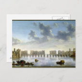 Old London Bridge (olie), c.1630 Briefkaart (Voorkant / Achterkant)