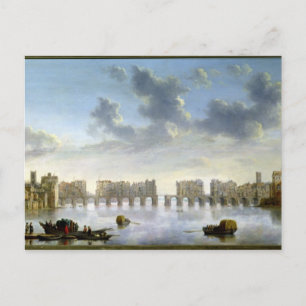 Old London Bridge (olie), c.1630 Briefkaart