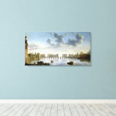 Old London Bridge (olie), c.1630 Canvas Afdruk (Insitu (Houten vloer))