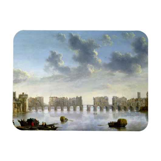 Old London Bridge (olie), c.1630 Magneet (Horizontaal)