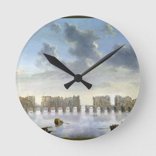 Old London Bridge (olie), c.1630 Ronde Klok (Voorkant)