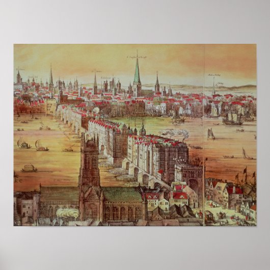 Old London Bridge Poster (Voorkant)