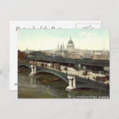 Old London Briefkaart - Blackfriars Bridge (Voorkant / Achterkant)