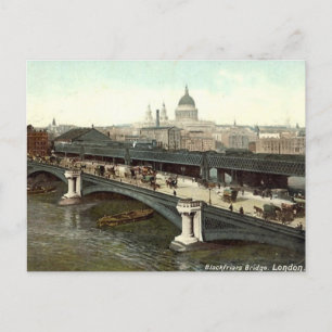 Old London Briefkaart - Blackfriars Bridge