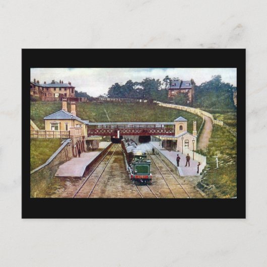 Old London Briefkaart - Highgate Station (Voorkant)