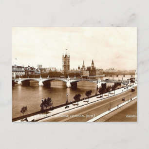 Old London Briefkaart - Lambeth Bridge