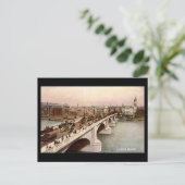Old London Briefkaart - London Bridge (Staand voorkant)