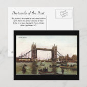 Old London Briefkaart - Tower Bridge (Voorkant / Achterkant)