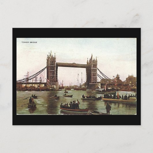 Old London Briefkaart - Tower Bridge (Voorkant)