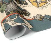 Old London England Map (1915)  UK Capital Cadeaupapier (Rol Hoek)