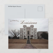 Old Louisiana State Capitol Baton Rouge Louisiana Briefkaart (Voorkant / Achterkant)