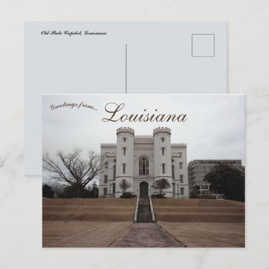 Old Louisiana State Capitol Baton Rouge Louisiana Briefkaart (Voorkant / Achterkant)
