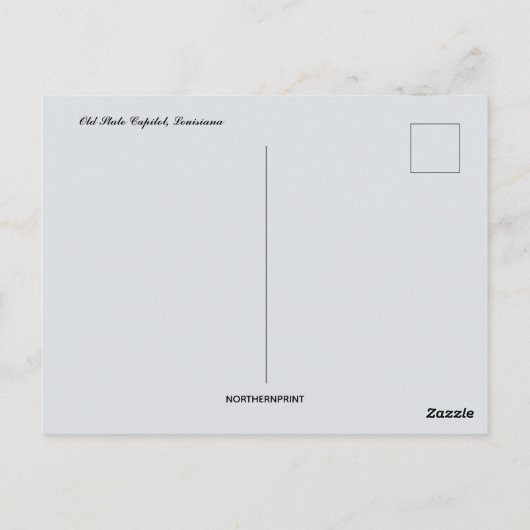 Old Louisiana State Capitol Baton Rouge Louisiana Briefkaart (Achterkant)