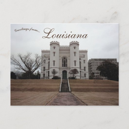 Old Louisiana State Capitol Baton Rouge Louisiana Briefkaart (Voorkant)