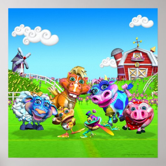 Old Mac Donald 18x18 Poster (Voorkant)