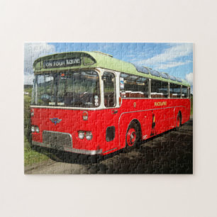 Old Macbraynes Bus op het eiland Bute Jigzaag Puzz Legpuzzel