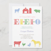 Old MacDonald Birthday, Petting Zoo Party nodigt u Kaart (Voorkant)