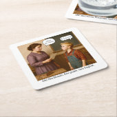 Old MacDonald, first grader, fails English. Kartonnen Onderzetters (Schuin)