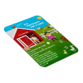 Old MacDonald Had a Farm Nursery Rhyme Magnet Magneet (Rechterzijde)