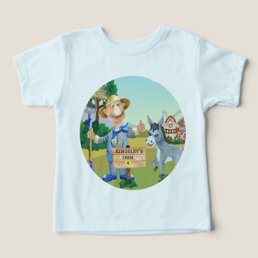 Old MacDonald's Boerderij 🐮 Schattige monogram (Design voorkant)