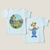 Old MacDonald's Boerderij 🐮 Schattige monogram (Ontwerp Voorkant & Achterkant)