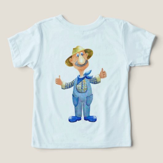 Old MacDonald's Boerderij 🐮 Schattige monogram (Design achterkant)