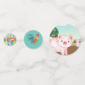 Old MacDonald's Boerderij 🐔 Schattigee familie Ba Confetti (Achterkanten)