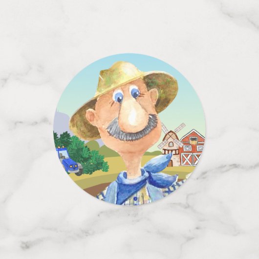 Old MacDonald's Boerderij 🐔 Schattigee familie Ba Confetti (Kleine voorkant)