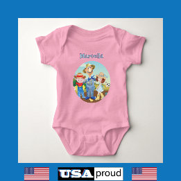 Old MacDonald's 🐮 Schattige Boerderij Familie Mon Romper