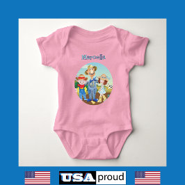 Old MacDonald's 🐮 Schattige Boerderij Familie Mon Romper