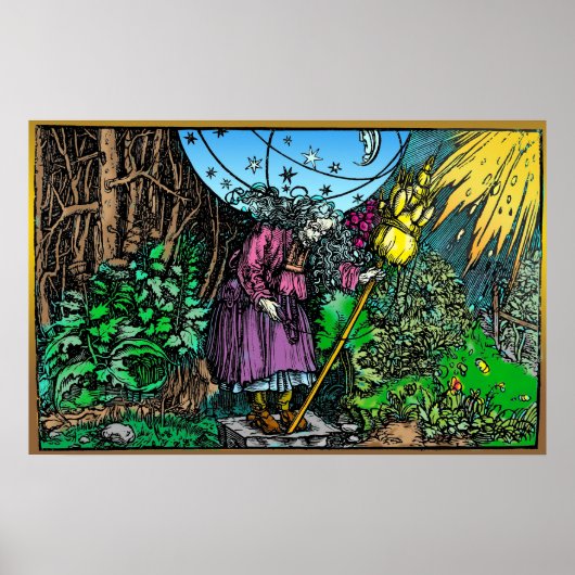 Old Maid Witch ~ Holbein ~ 1537 Poster (Voorkant)