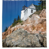 Old Maine Lighthouse // Seashore Rock Douchegordijn (Voorkant)