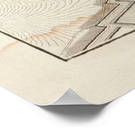 Old Mainz Germany Map (1860) Poster (Hoek)