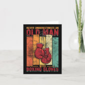 Old Man Boxing -  Kaart (Voorkant)