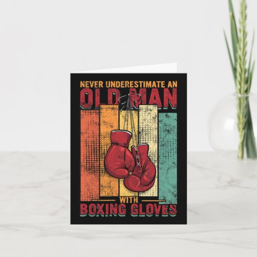 Old Man Boxing -  Kaart (Voorkant)