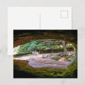 Old Man Cave, Hocking Hills State Park, Ohio Briefkaart (Voorkant / Achterkant)