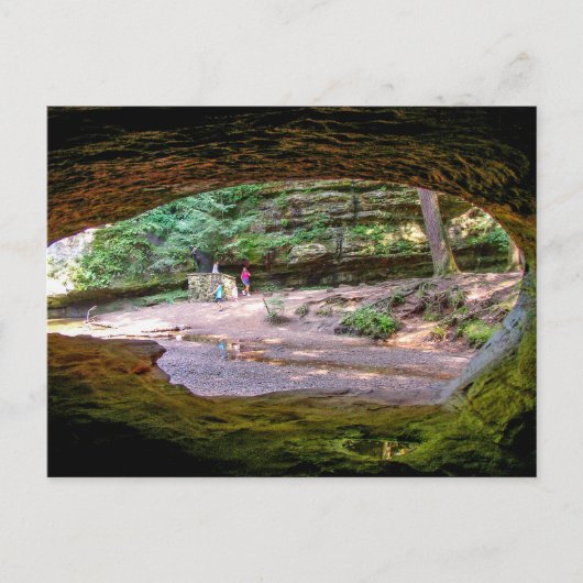 Old Man Cave, Hocking Hills State Park, Ohio Briefkaart (Voorkant)