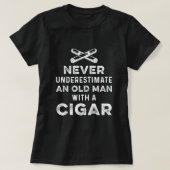 Old Man Cigar Smoker Humidor Tobacco Cigars Lover  T-shirt (Design voorkant)