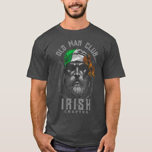Old Man Club Irish Chapter St Patricks Day T-shirt (Voorkant)