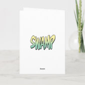 Old Man Croc Birthday Card Kaart (Achterkant)