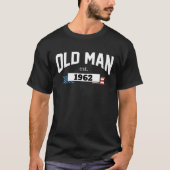 Old Man Est 1962 Patriotic Fathers Day 1 T-shirt (Voorkant)