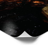 Old Man Hourglass Time Slipping Away Impasto Perfect Poster (Hoek)