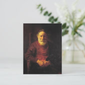 Old man in red - Rembrandt Briefkaart (Staand voorkant)