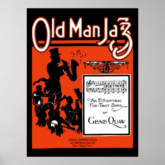 Old Man Jazz, An eccentric foxtrot song Poster (Voorkant)