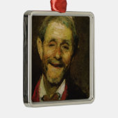 Old Man Laughing, 1881 Metalen Ornament (Rechts)