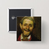 Old Man Laughing, 1881 Vierkante Button 5,1 Cm (Voorkant /achterkant)